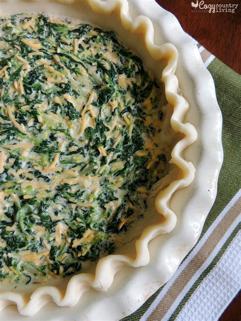 easy-cheddar-spinach-quiche-cozy-country-living image