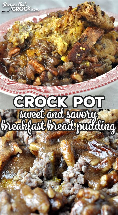 sweet-and-savory-crock-pot-breakfast-bread-pudding image