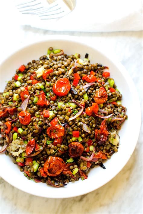lentil-salad-with-roasted-garlic-and-tomato-wendy image