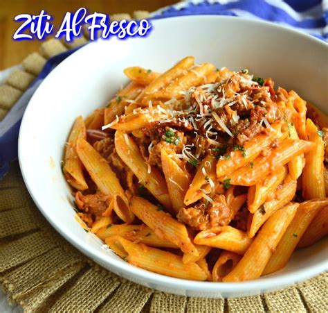 penne-pasta-recipe-with-sausage-sun-dried-tomatoes image
