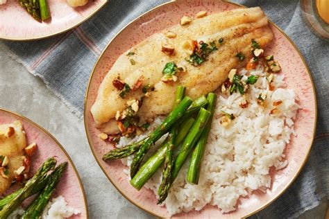 catfish-almondine-with-roasted-asparagus-rice image