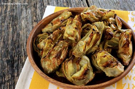 quick-and-super-easy-roasted-artichoke-hearts image