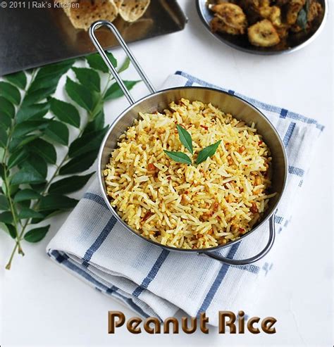 peanut-rice-recipe-easy-lunch-box-ideas-raks-kitchen image