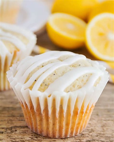 lemon-poppy-seed-muffins-best-glazed-lil-luna image