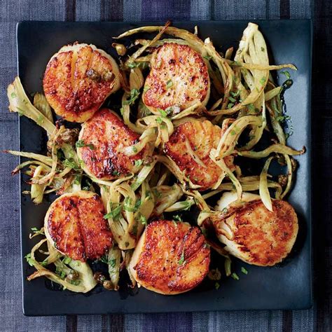scallops-with-fennel-grenobloise-recipe-kay-chun-food-wine image