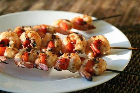 moroccan-grilled-shrimp-vegetable-skewers image