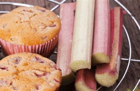 honey-rhubarb-muffins-recipe-sparkrecipes image