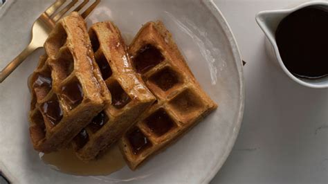 pumpkin-waffles-recipe-breakfast-recipes-pbs-food image
