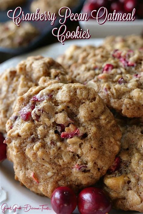 cranberry-pecan-oatmeal-cookies-great-grub image