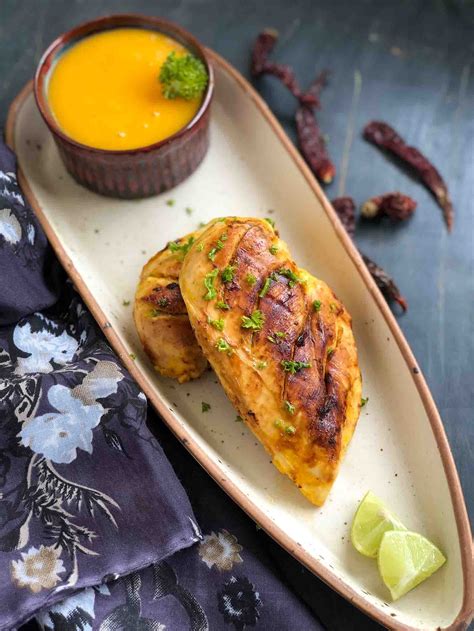 spicy-mango-lime-grilled-chicken-recipe-archanas-kitchen image