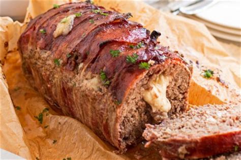 mozzarella-stuffed-bacon-wrapped-meatloaf-tasty image