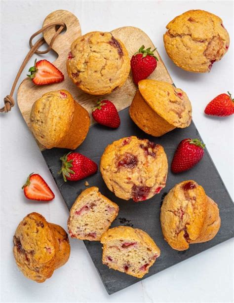 vegan-strawberry-muffins-a-virtual-vegan image