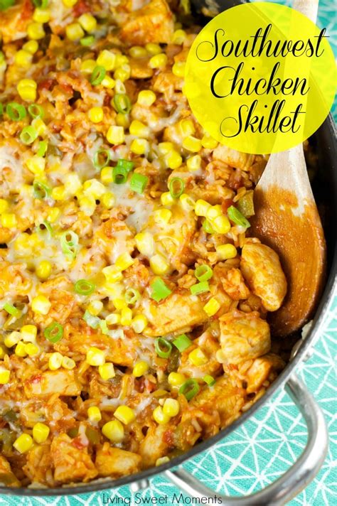 southwest-skillet-chicken-and-rice-living-sweet image