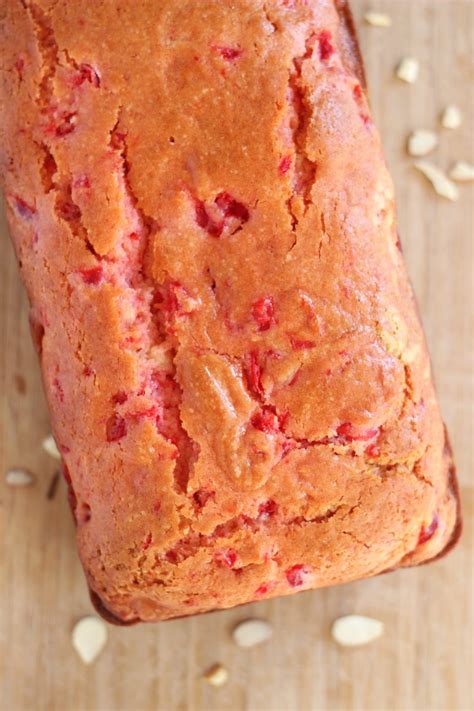 cherry-almond-bread-with-cherry-glaze-the-gold image