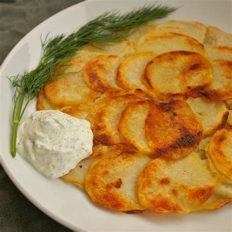 skillet-potato-cake-with-dill-sour-cream-recipe-on-food52 image