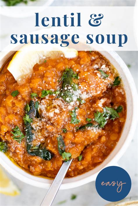 easy-sausage-and-lentil-soup image