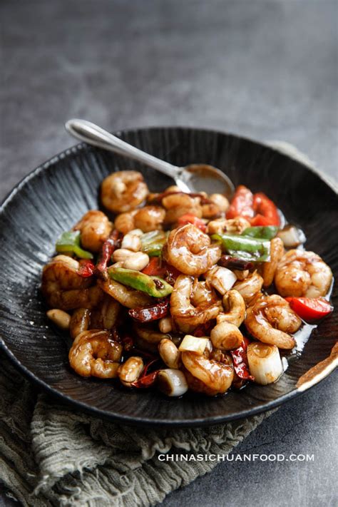 kung-pao-shrimp-kung-pao-prawn-china-sichuan-food image