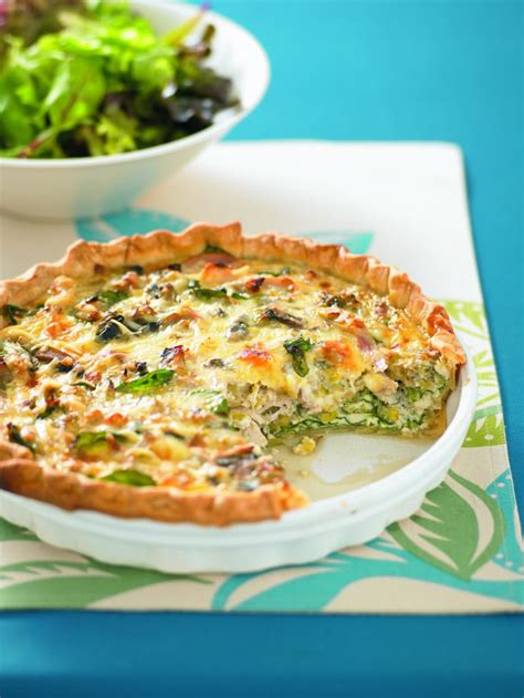 chicken-quiche-with-leek-and-mushrooms-healthy image