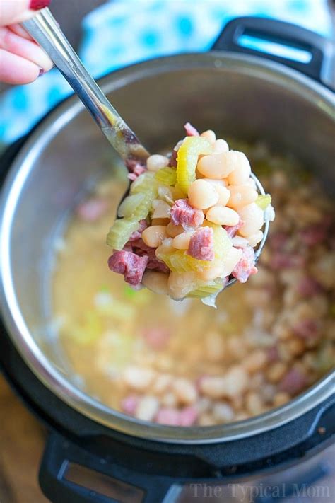 instant-pot-pressure-cooker-ham-and-beans-ninja-foodi image