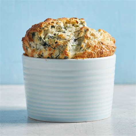 cheese-spinach-souffls-eatingwell image