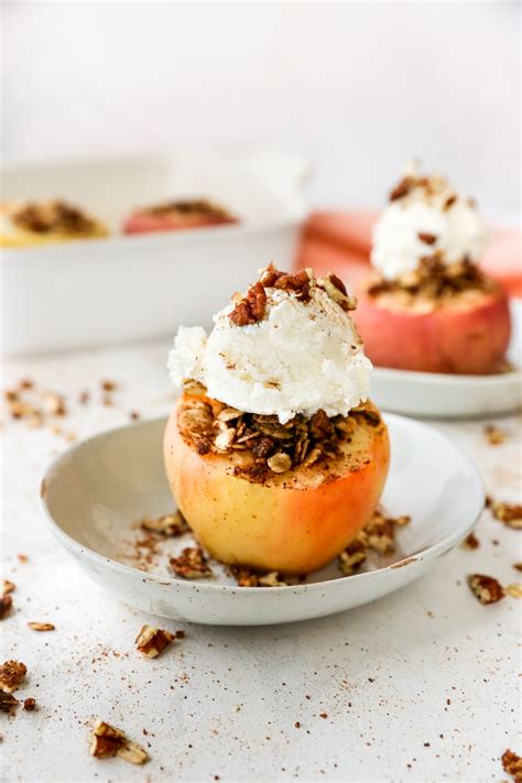 healthy-apple-crisp-stuffed-baked-apples-kims-cravings image