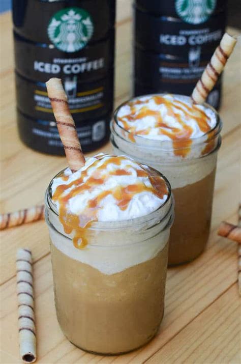 homemade-butterscotch-caramel-blended-iced-coffee image