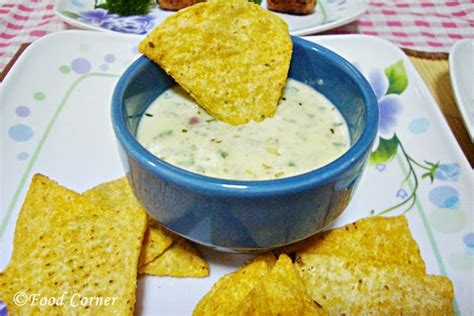 easy-cheese-sauce-with-tortilla-chips-food-corner image