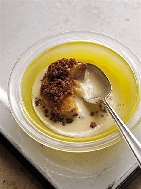 baked-peaches-with-amaretto-the-independent image