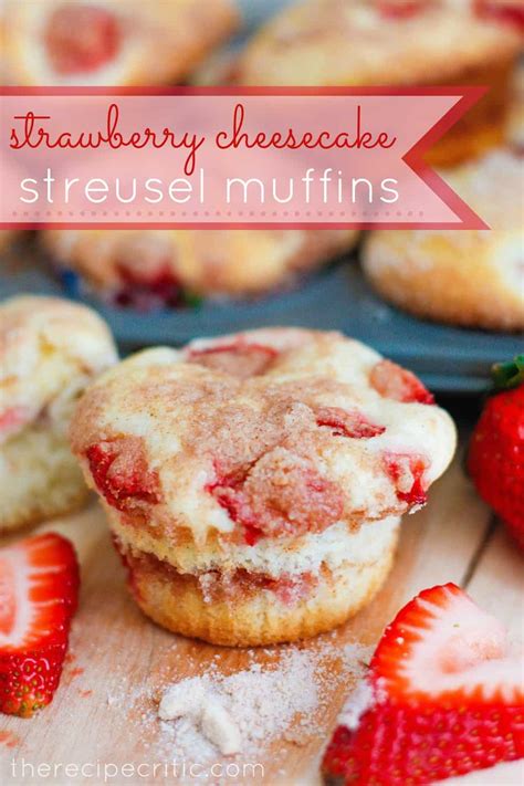 strawberry-cheesecake-streusel-muffins-the image