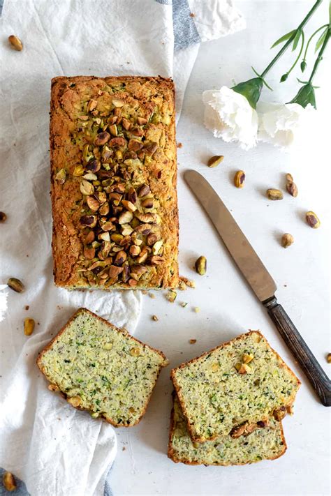 paleo-zucchini-pistachio-bread-baked-ambrosia image