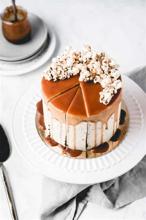 caramel-popcorn-chocolate-cake-anas-baking-chronicles image