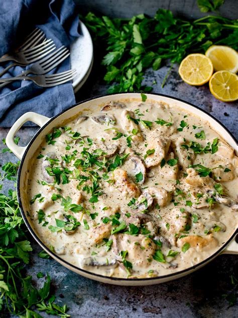 creamy-chicken-and-mushroom-one-pan-casserole image