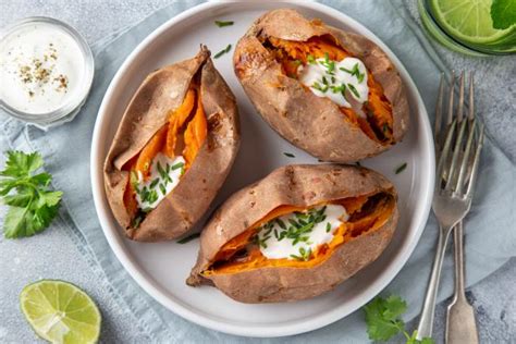 how-to-cook-a-sweet-potato-in-the-microwave-food image