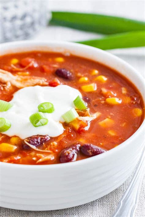 instant-pot-chicken-chili-plated-cravings image