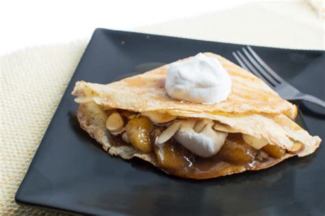 amaretto-crepes-banana-brown-butter-sauce image
