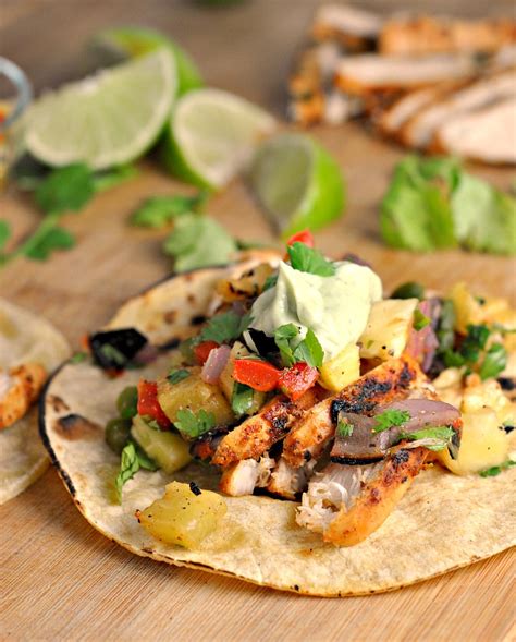 chili-lime-chicken-tacos-with-grilled-pineapple-salsa image