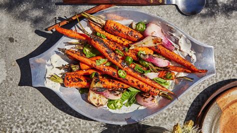 grilled-carrots-with-yogurt-recipe-bon-apptit image