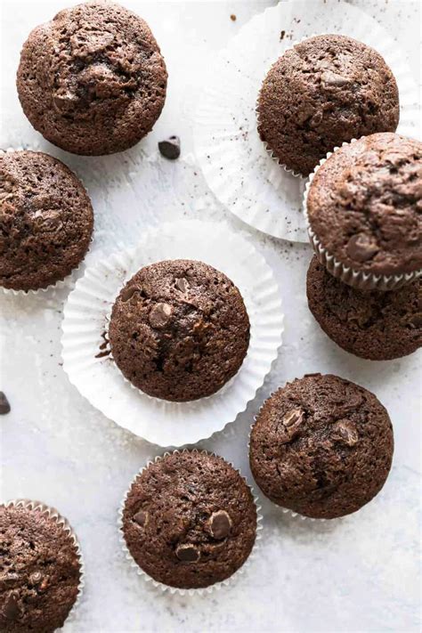 double-chocolate-zucchini-muffins-my-baking-addiction image