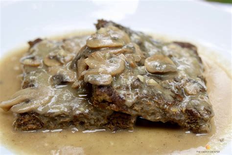 vegetarian-salsbury-steak-with-mushroom-gravy-vegan image