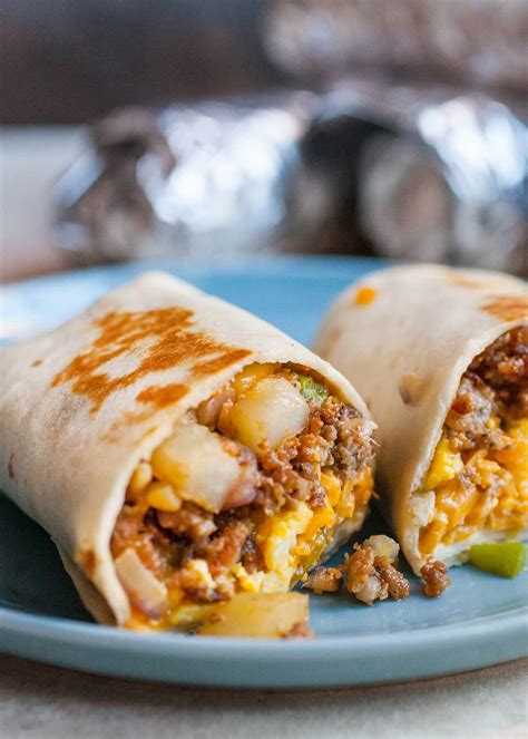 sausage-egg-freezer-breakfast-burritos-recipe-simply image