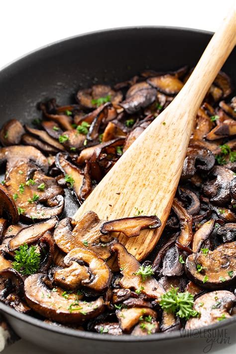 sauteed-mushrooms-in-garlic-butter-wholesome-yum image