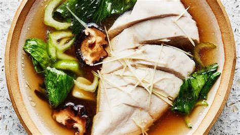 brothy-chicken-with-ginger-and-bok-choy-recipe-bon image