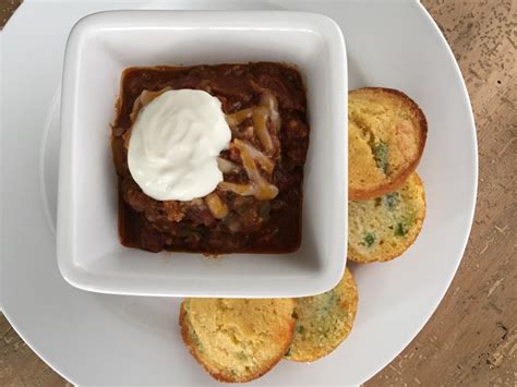 venison-chili-and-dont-forget-the-cornbread image