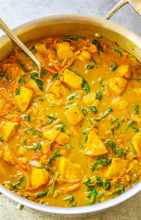 thai-yellow-curry-recipe-with-chicken-averie-cooks image