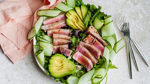 seared-ahi-tuna-salad-recipe-mashed image