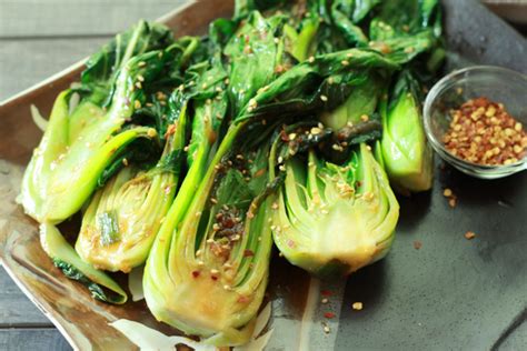 baby-bok-choy-with-ginger-and-garlic-asian-caucasian image