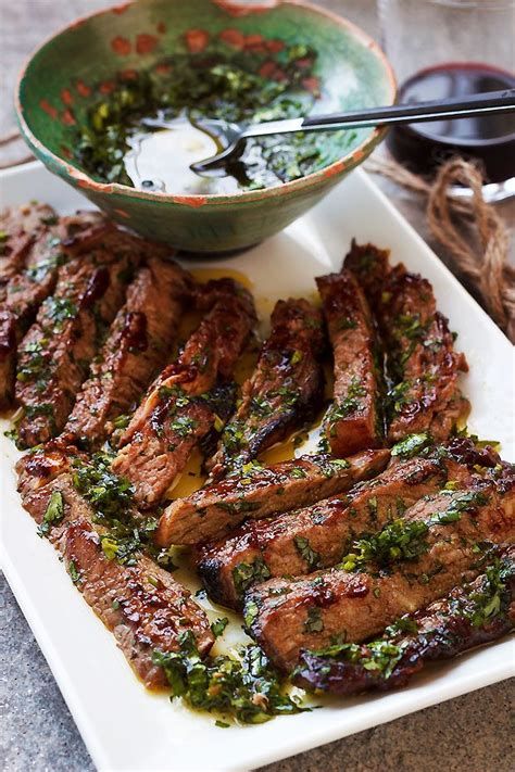 grilled-steak-recipe-with-parsley-sauce-eatwell101 image