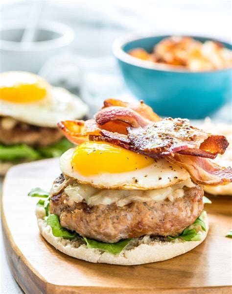 breakfast-burger-lean-turkey-and-maple-bacon image