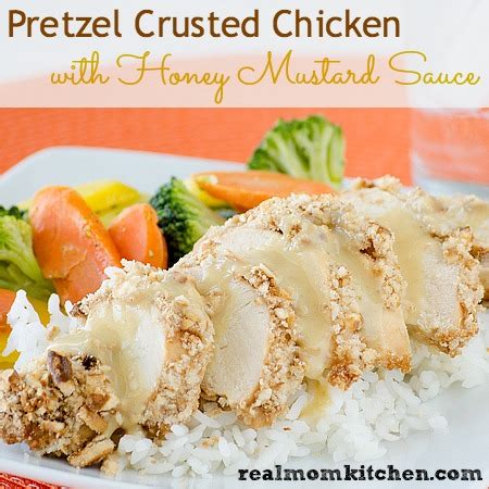 pretzel-crusted-chicken-with-honey-mustard-sauce image