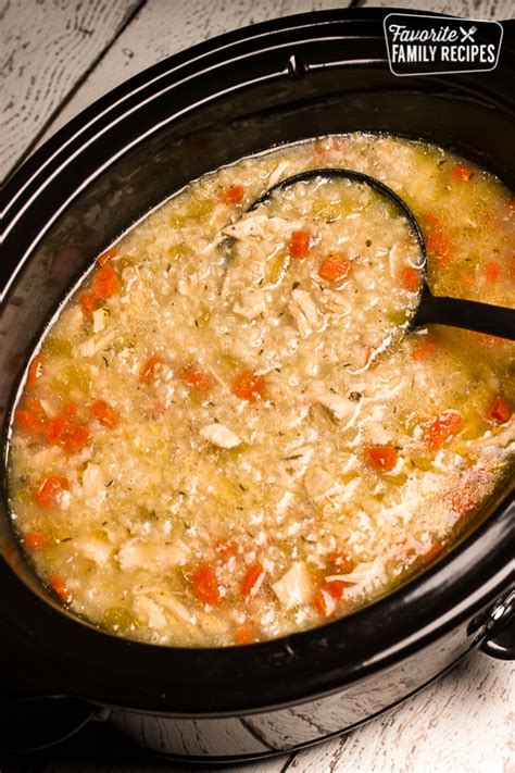 slow-cooker-chicken-and-rice-soup-favorite-family image
